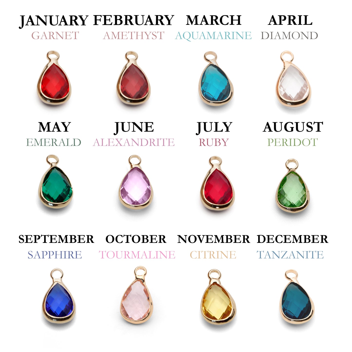 Personalised photo bracelet with your photo - Birthstone