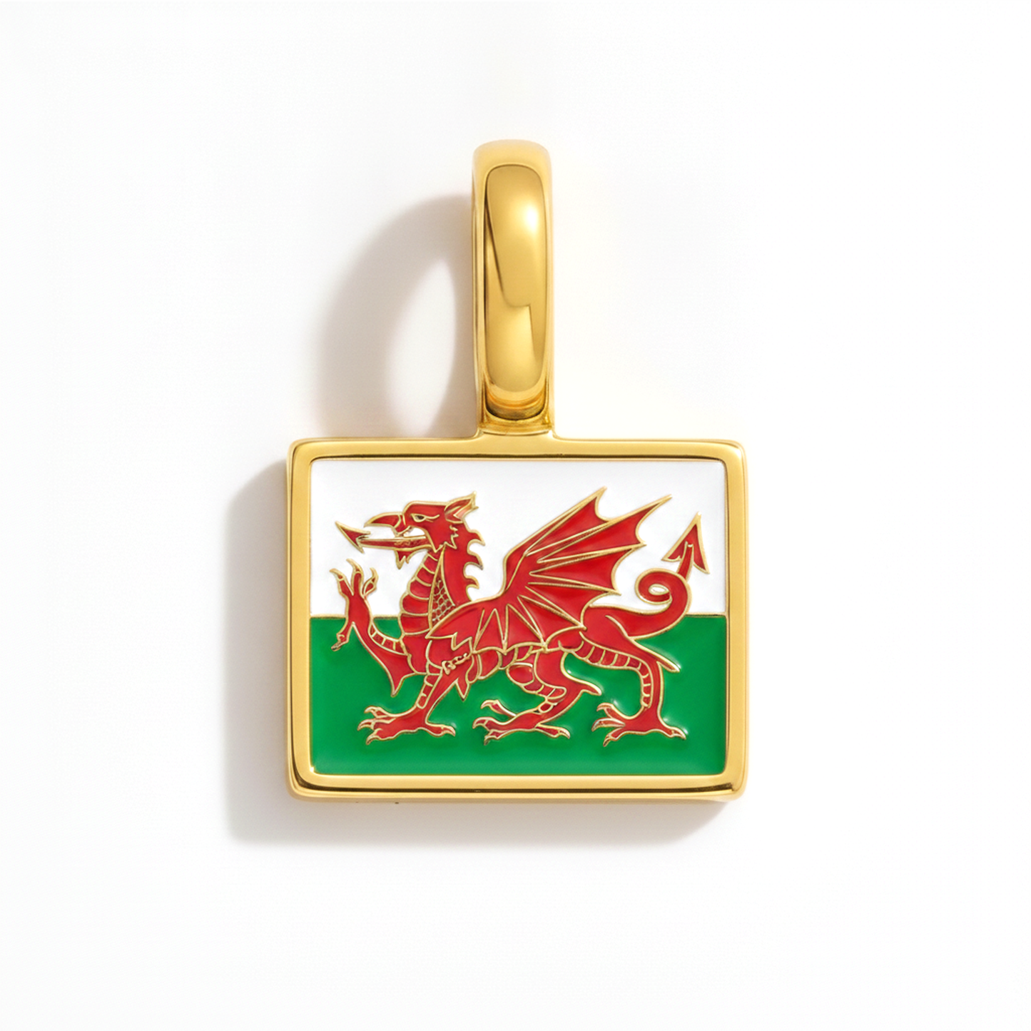 Charm wales – square gold