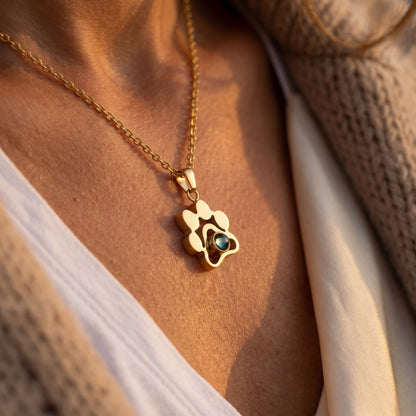 Personalised photo necklace - Paw