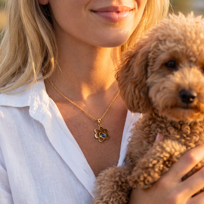 Personalised photo necklace - Paw