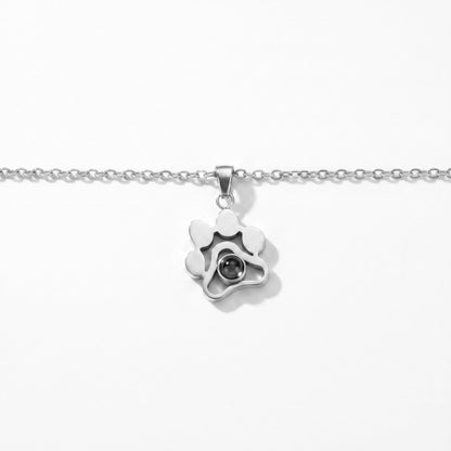 Personalised photo necklace - Paw