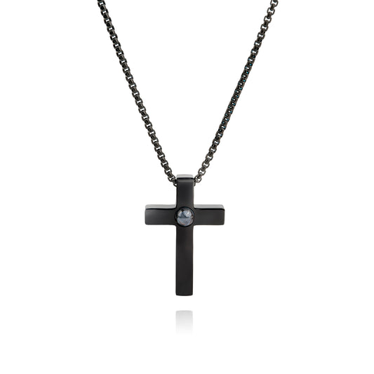 Personalised photo necklace - Cross