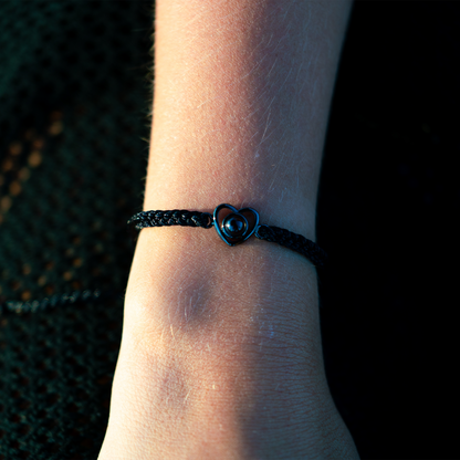 Personalised photo bracelet with your photo - Heart