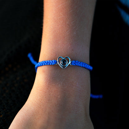 Personalised photo bracelet with your photo - Heart
