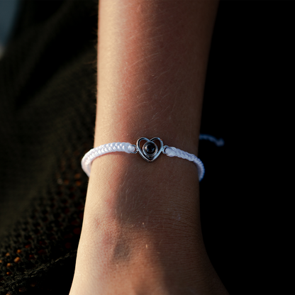 Personalised photo bracelet with your photo - Heart