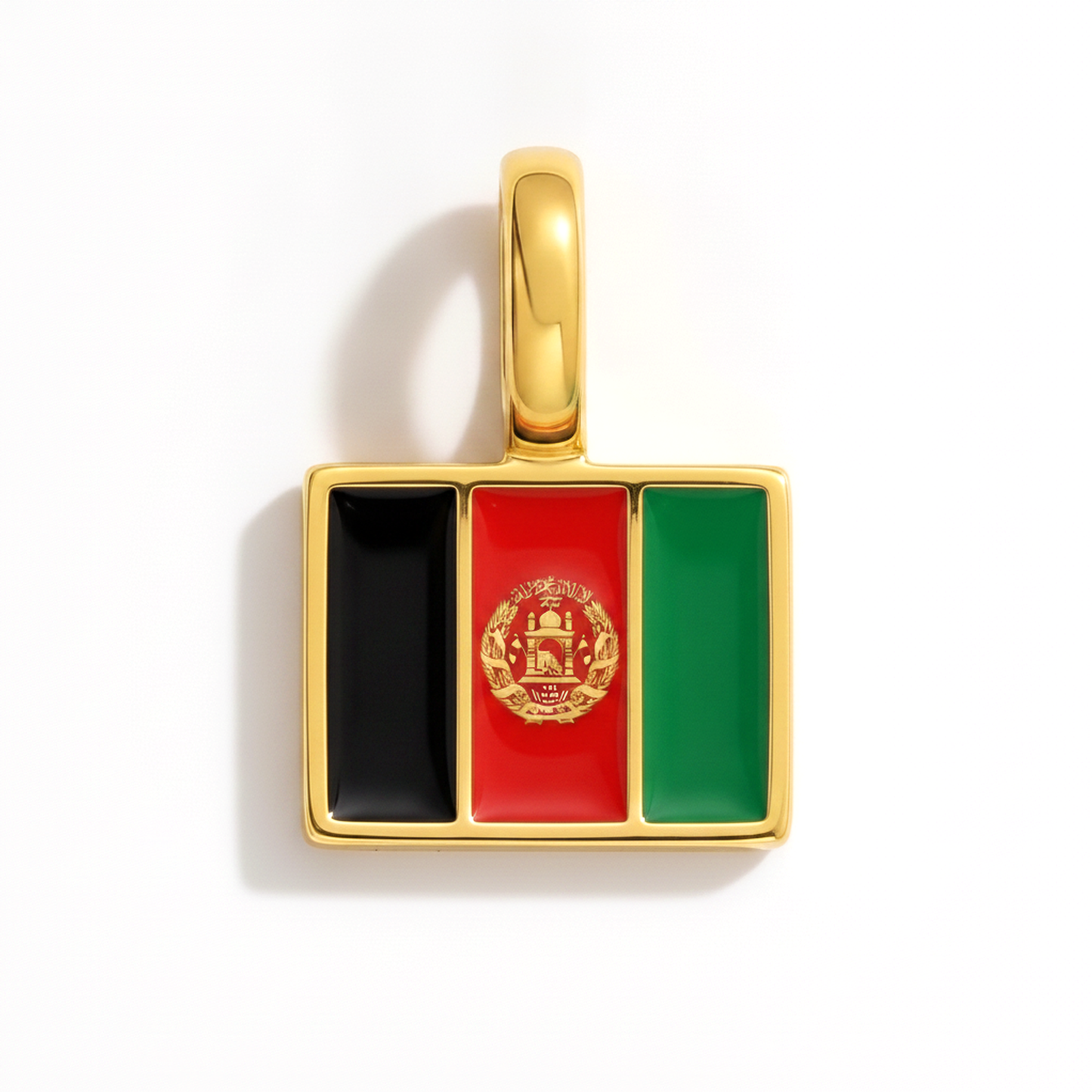 Charm afghanistan – square gold