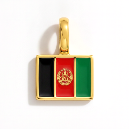 Charm afghanistan – square gold