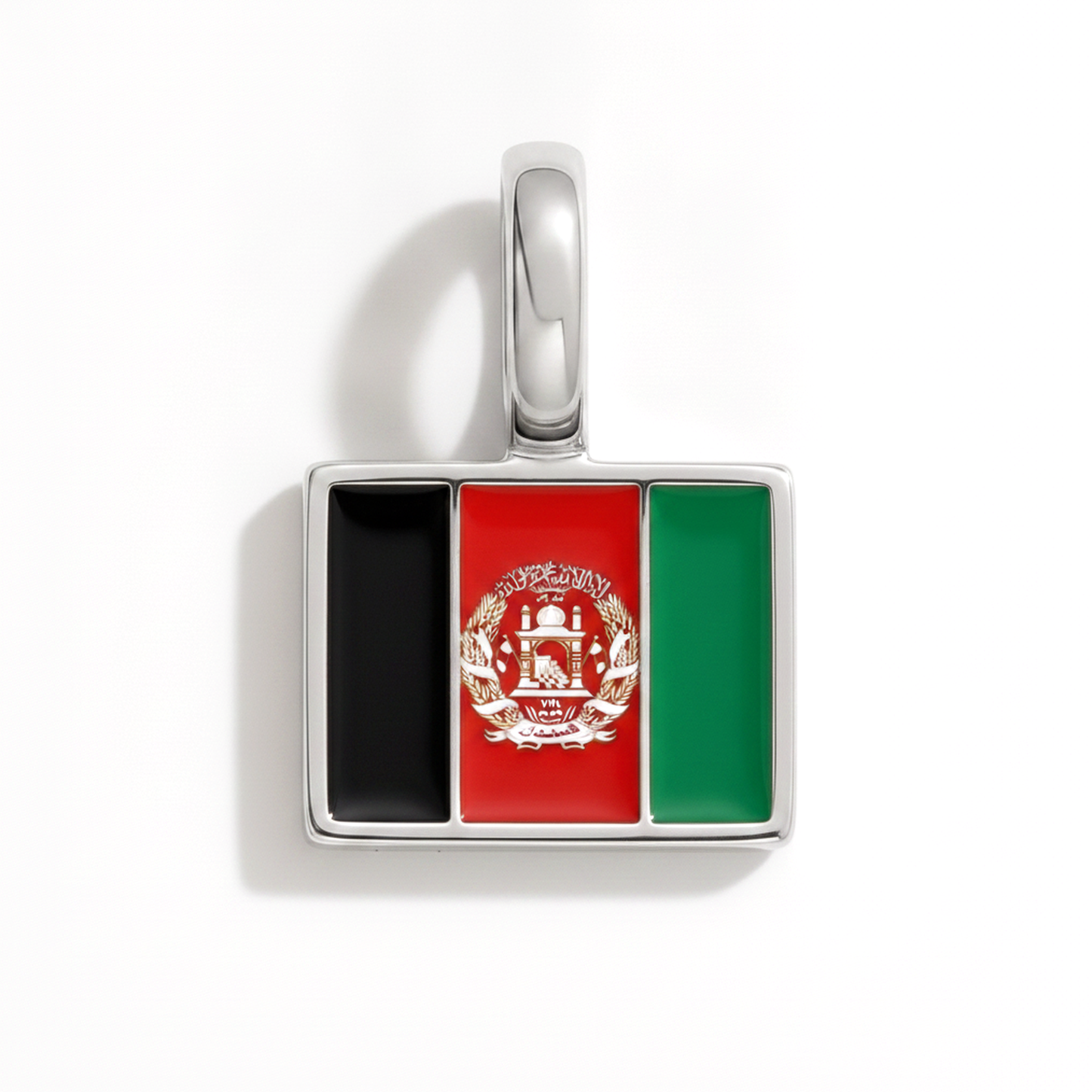 Charm afghanistan – square silver