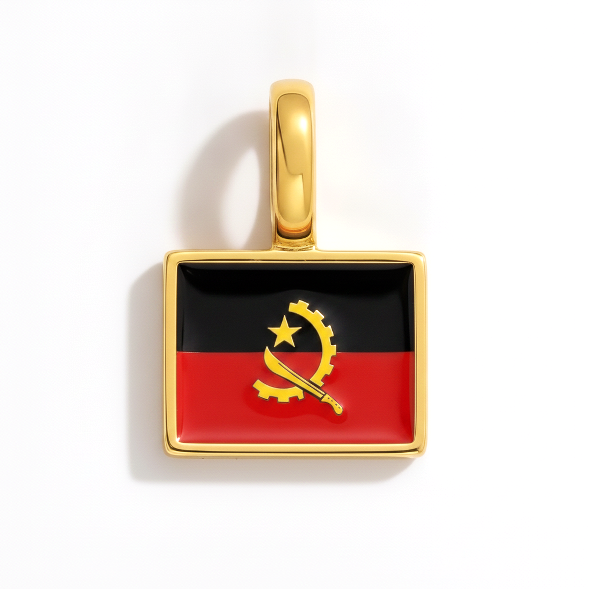 Charm angola – square gold