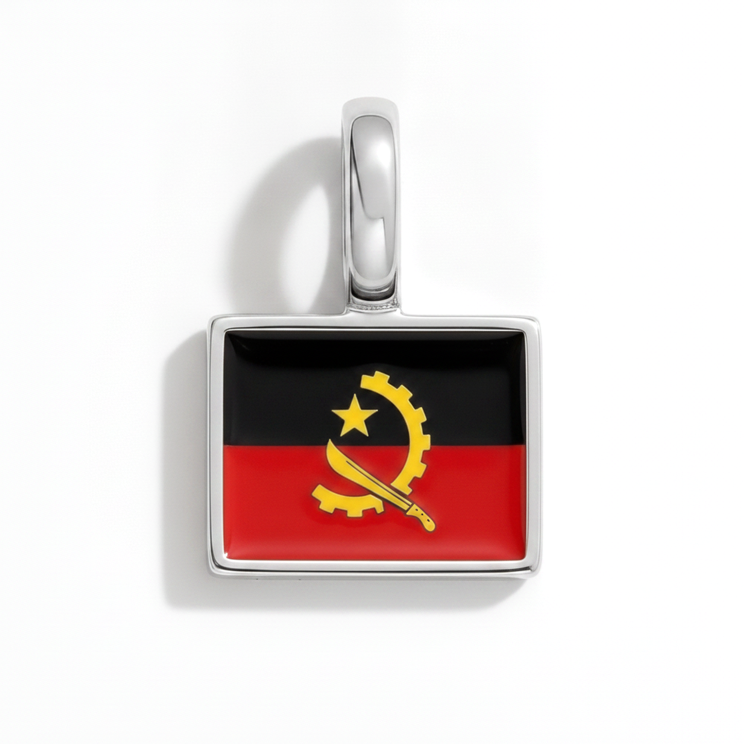 Charm angola – square silver