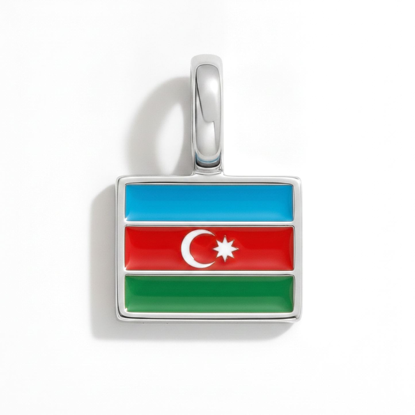 Charm azerbaijan – square silver