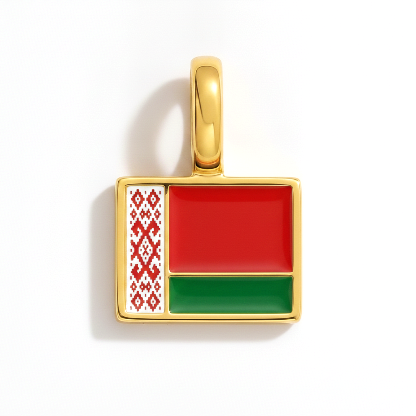 Charm belarus – square gold