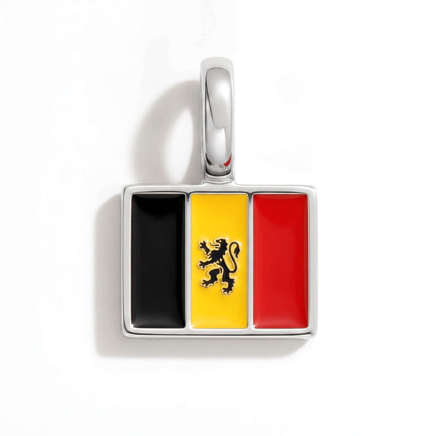 Charm belgium – square silver