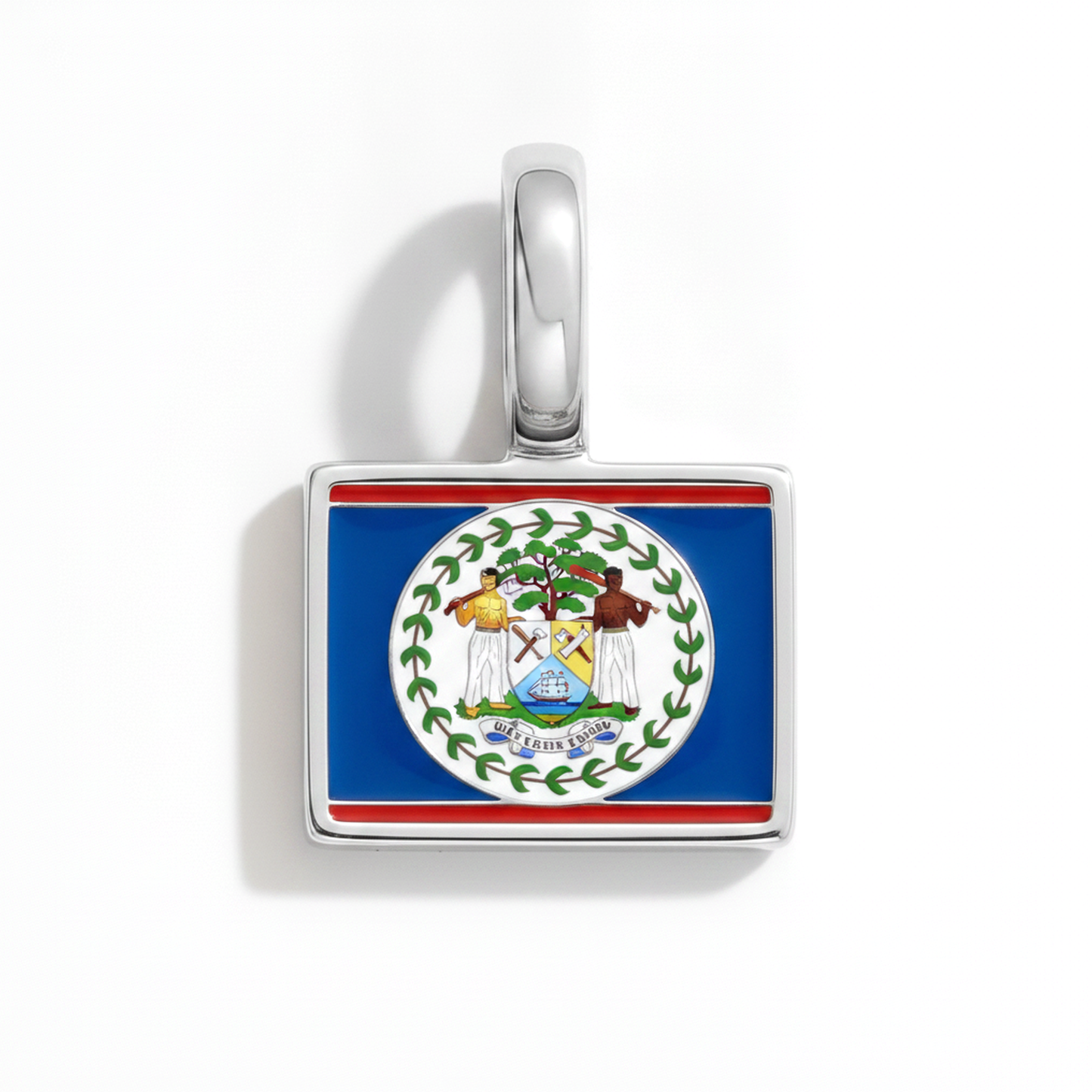 Charm belize – square silver