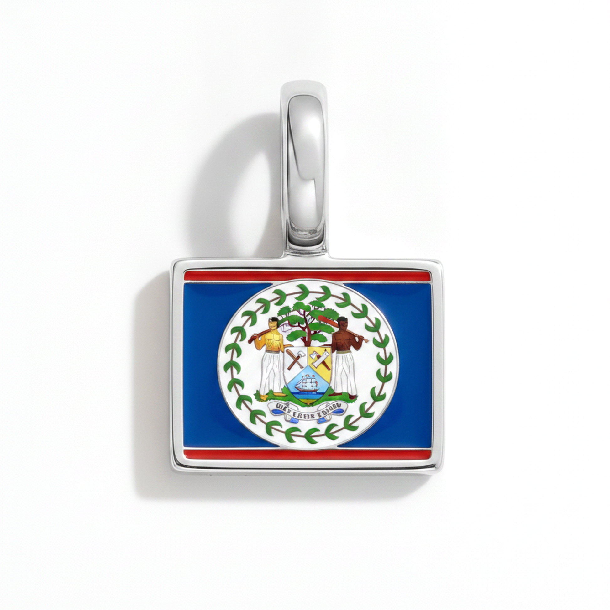 Charm belize – square silver