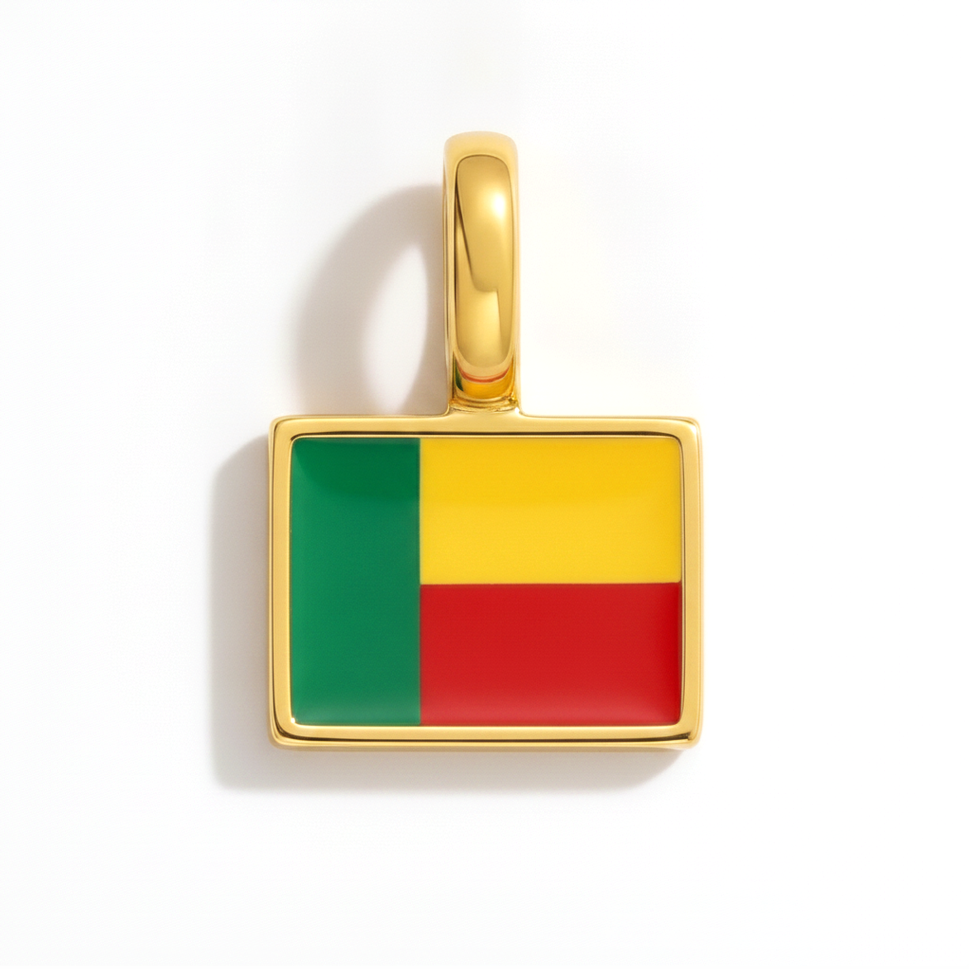 Charm benin – square gold