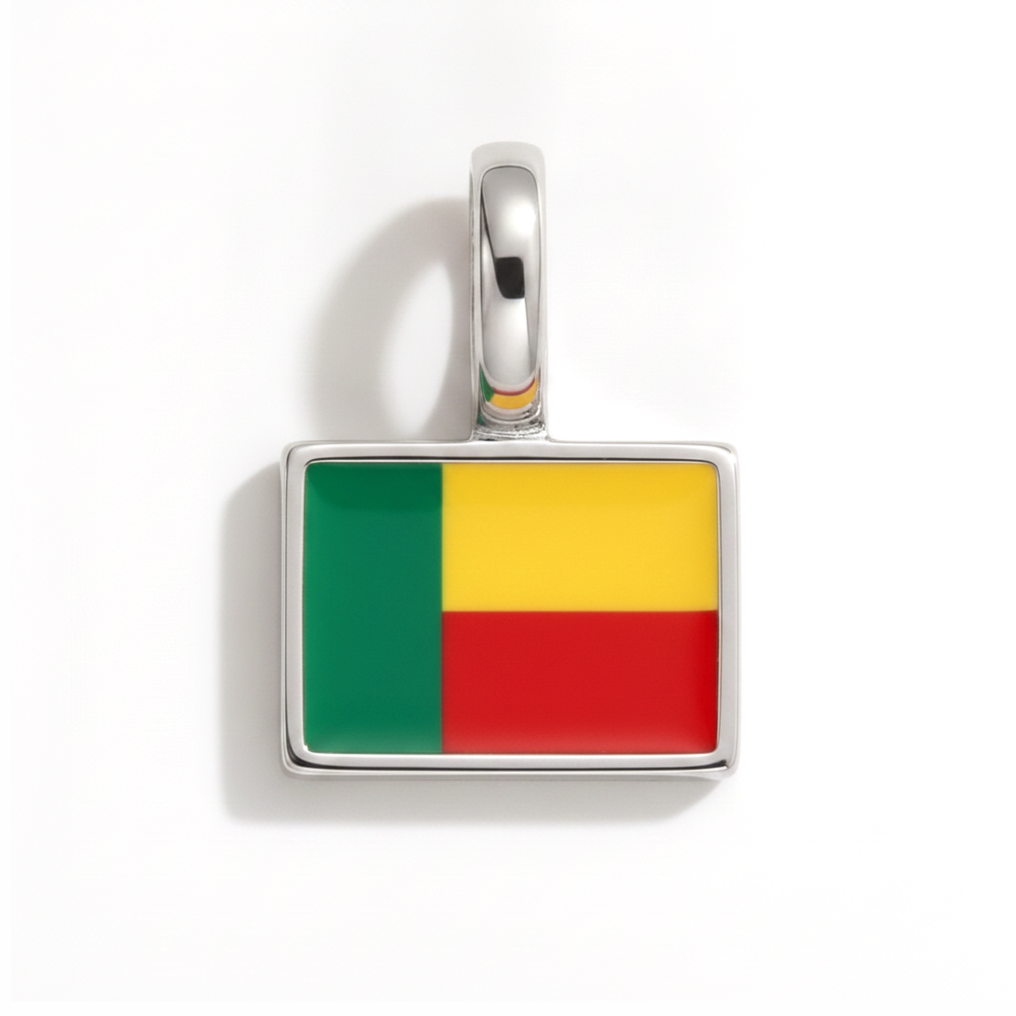 Charm benin – square silver