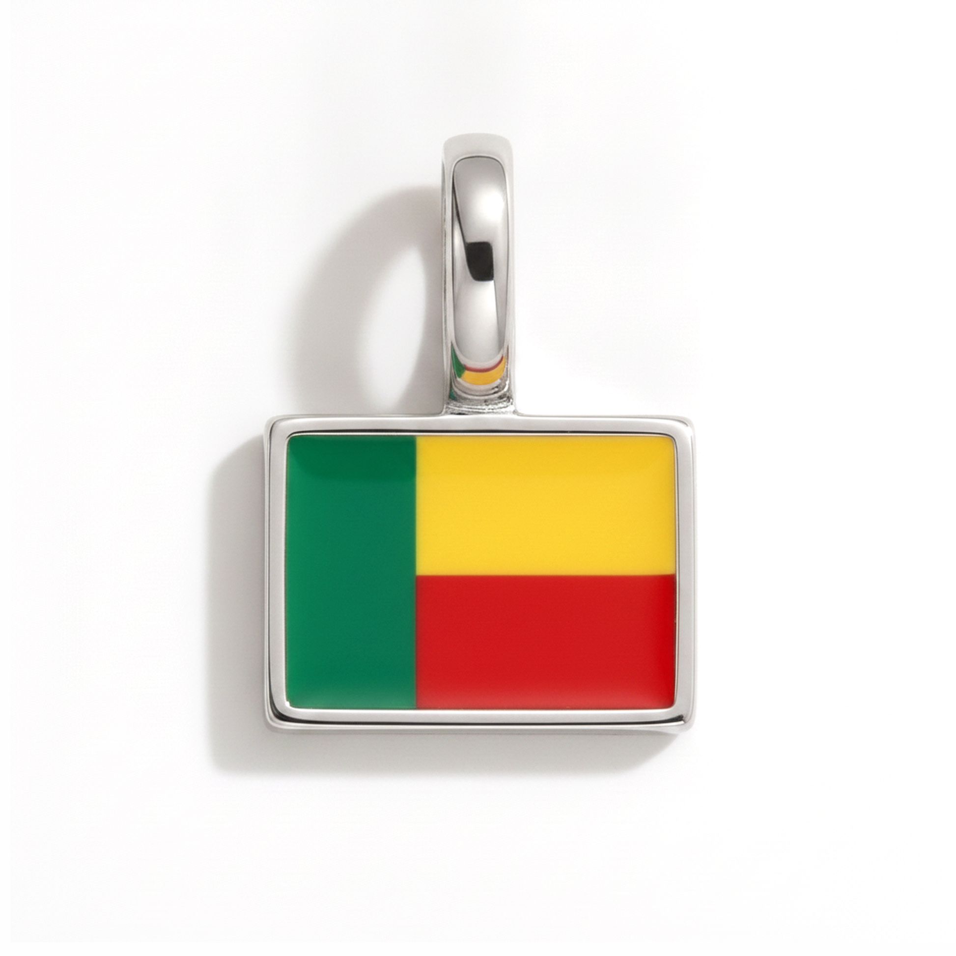 Charm benin – square silver