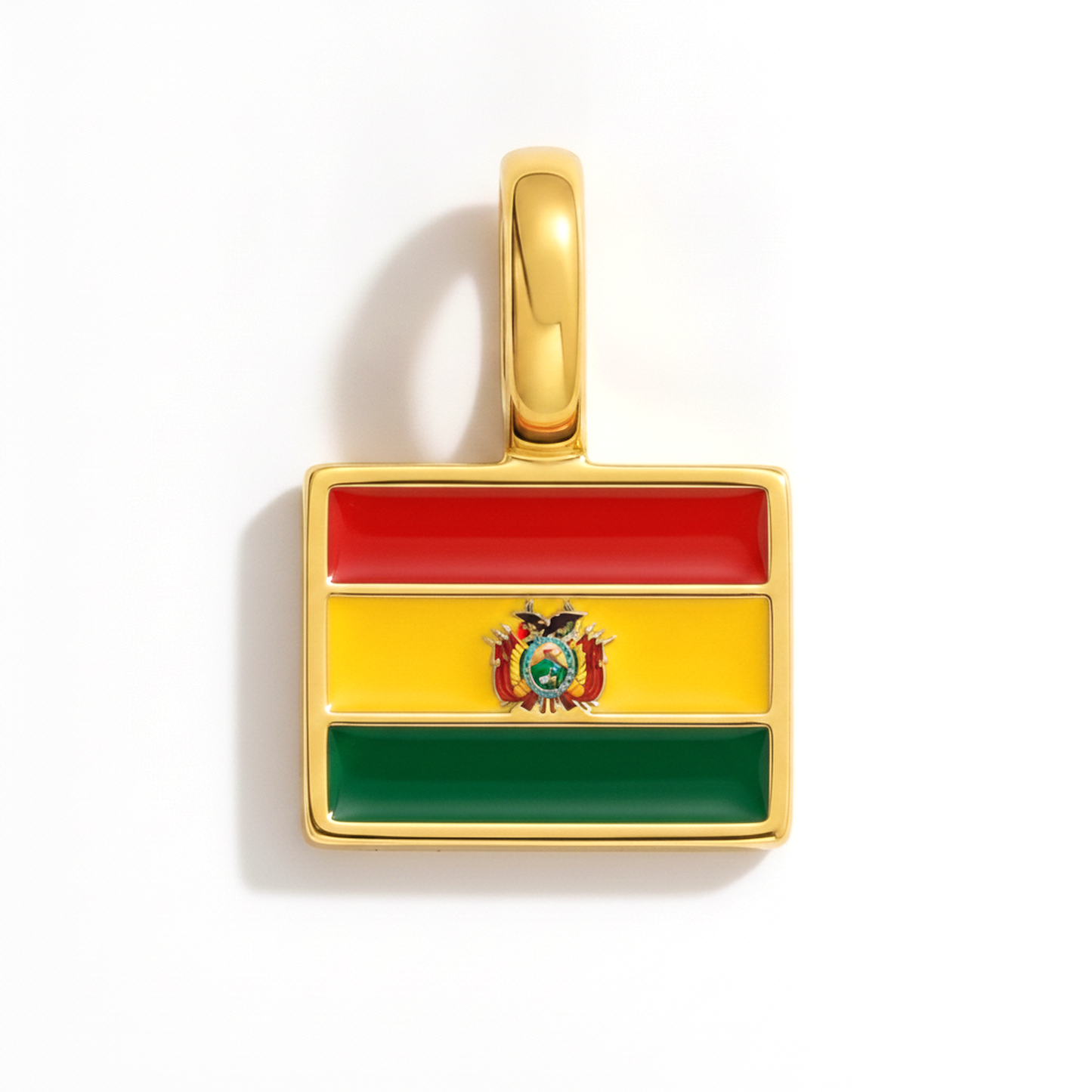 Charm bolivia – square gold