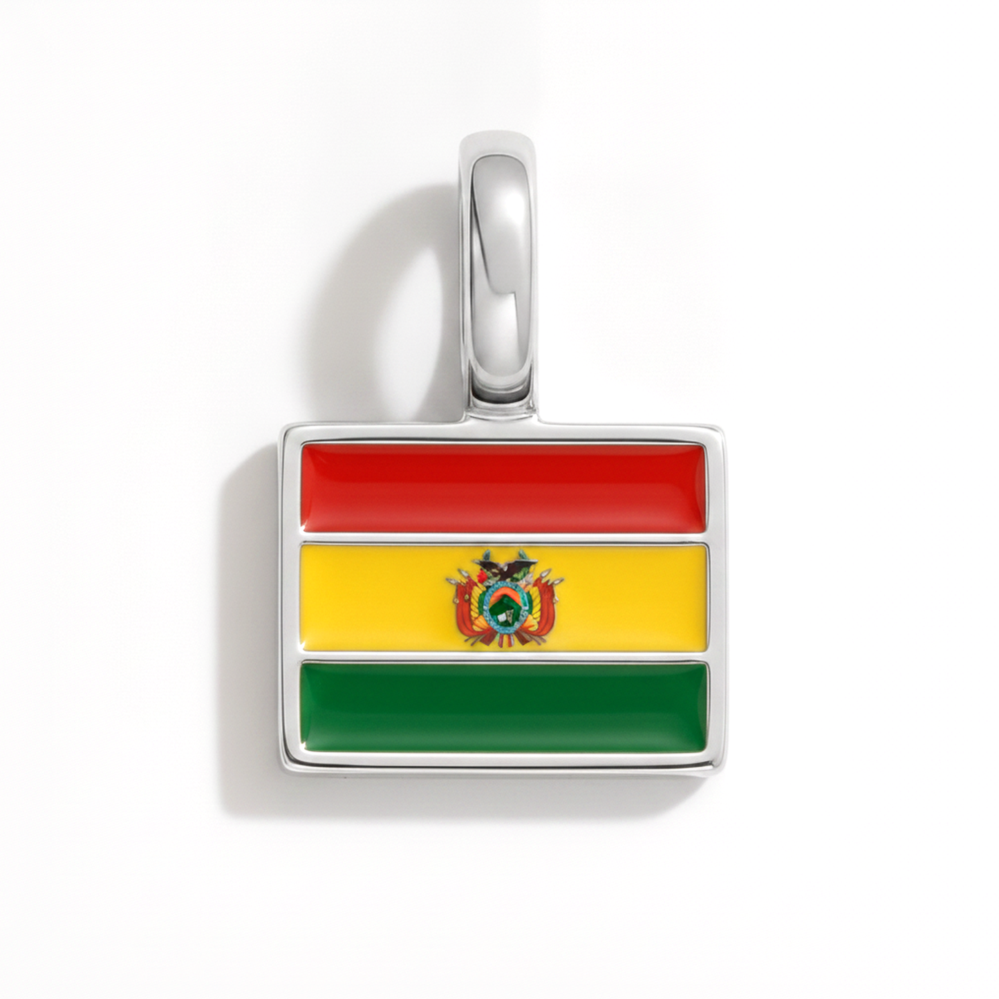 Charm bolivia – square silver