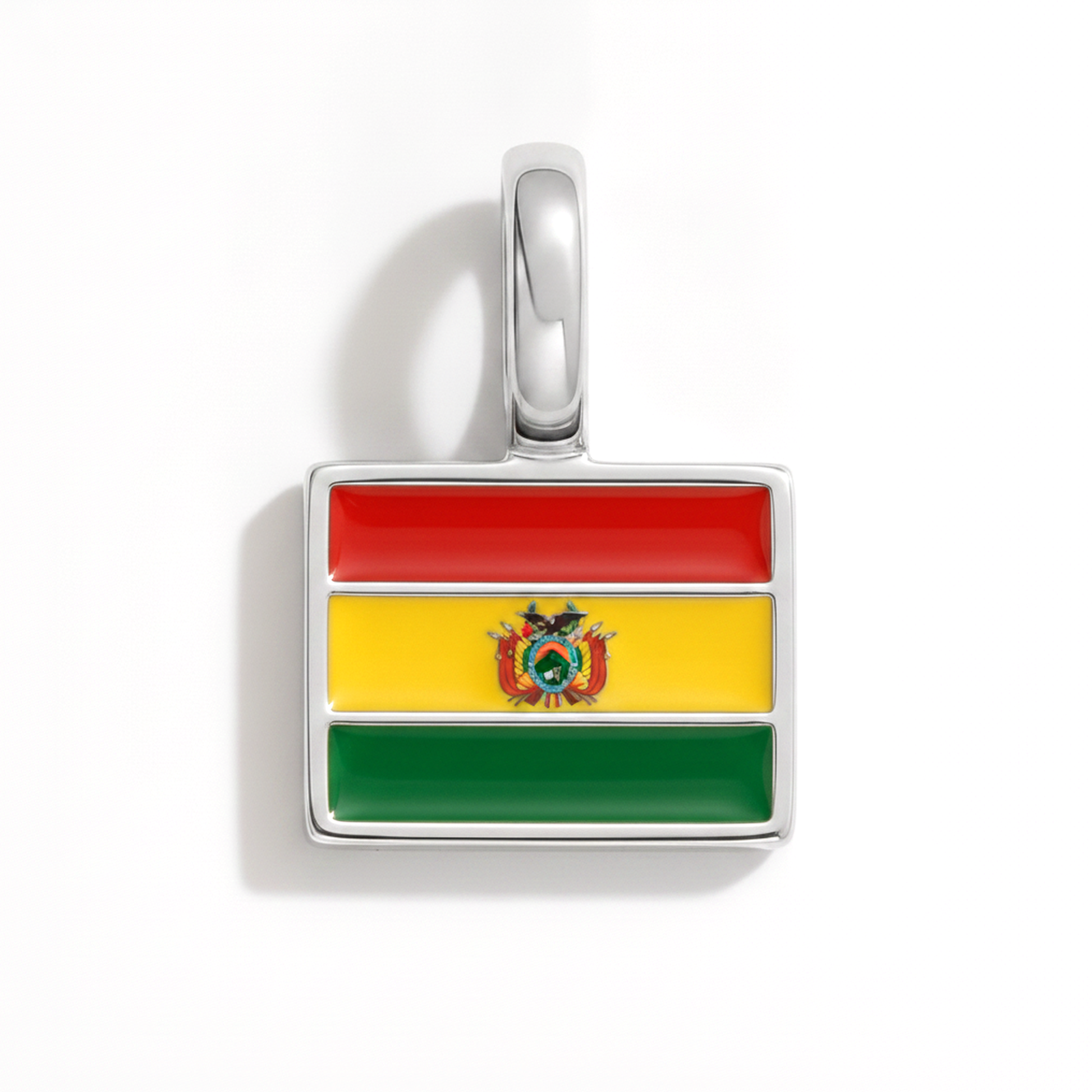 Charm bolivia – square silver
