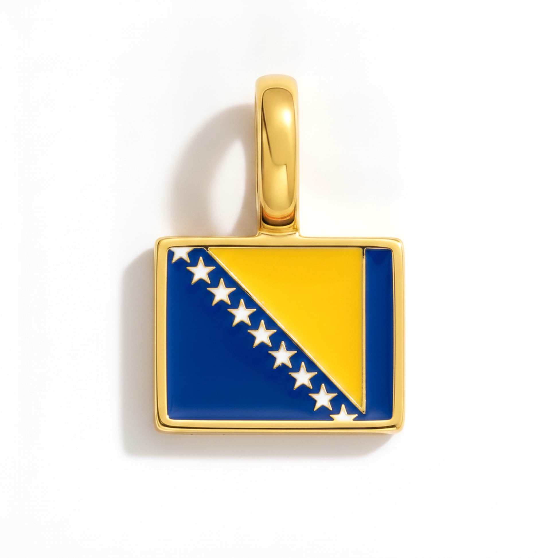 Charm bosniaandherzegovina – square gold