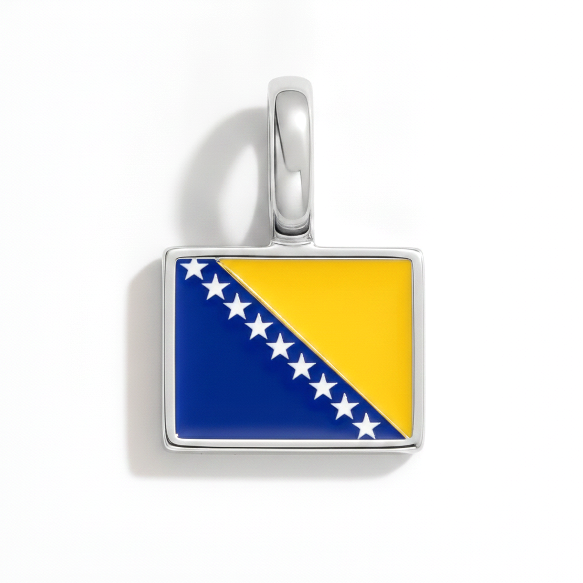 Charm bosniaandherzegovina – square silver