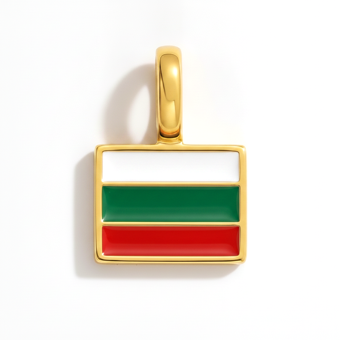 Charm bulgaria – square gold