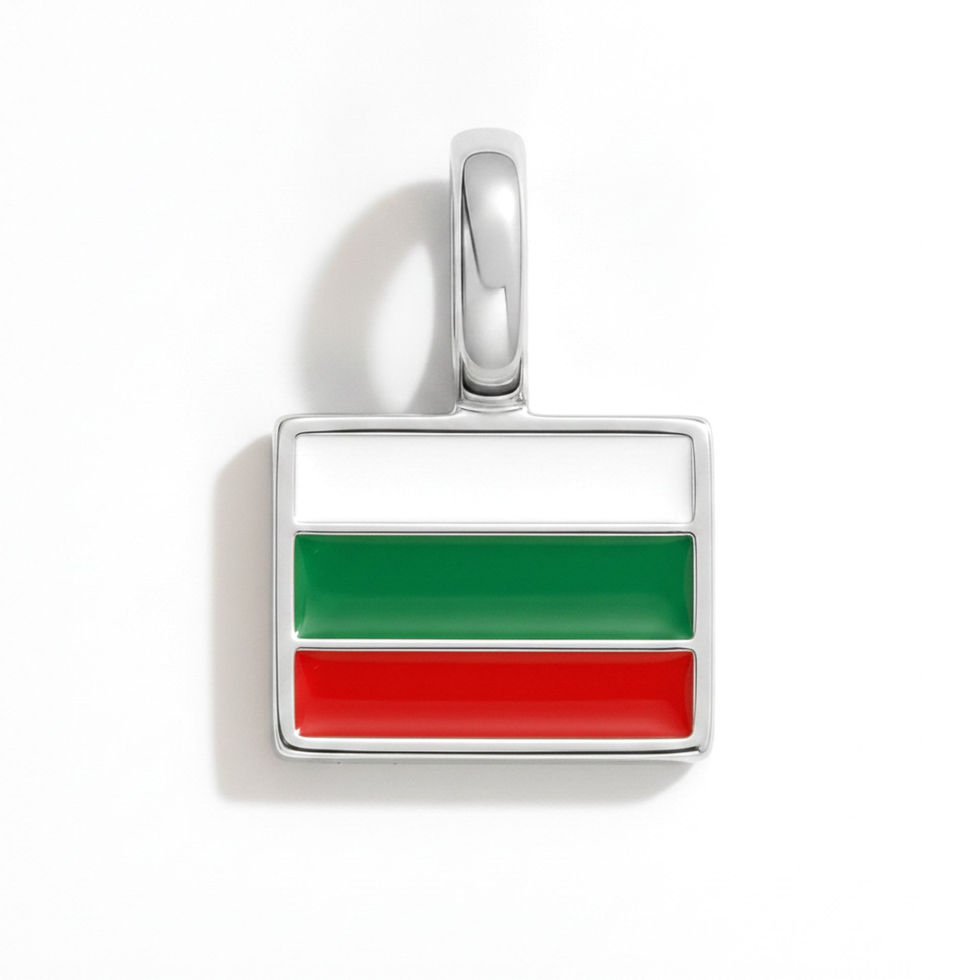 Charm bulgaria – square silver