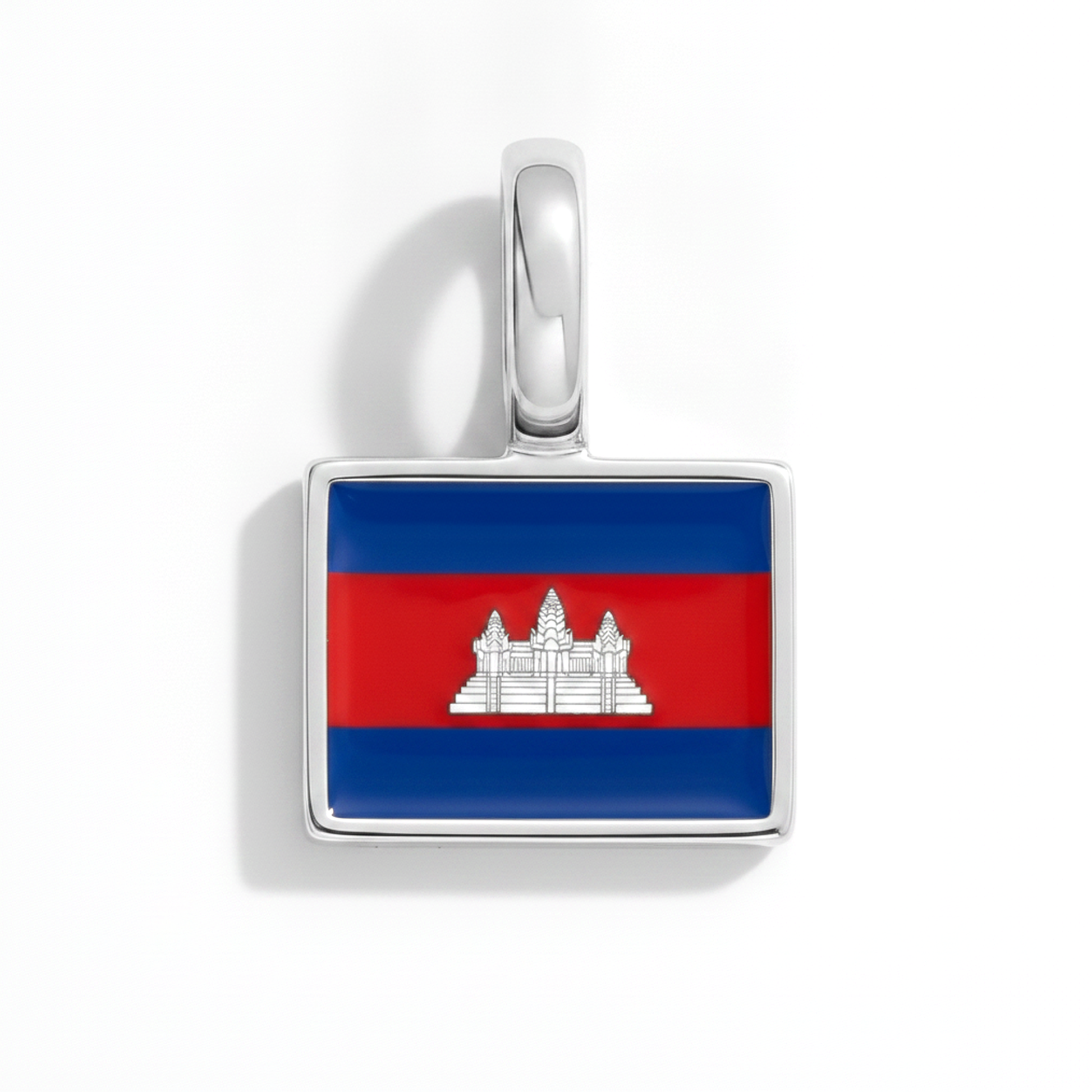 Charm cambodia – square silver