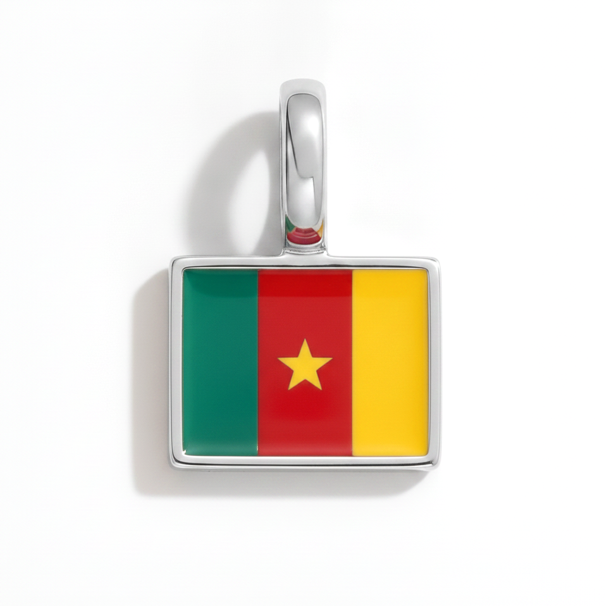 Charm cameroon – square silver