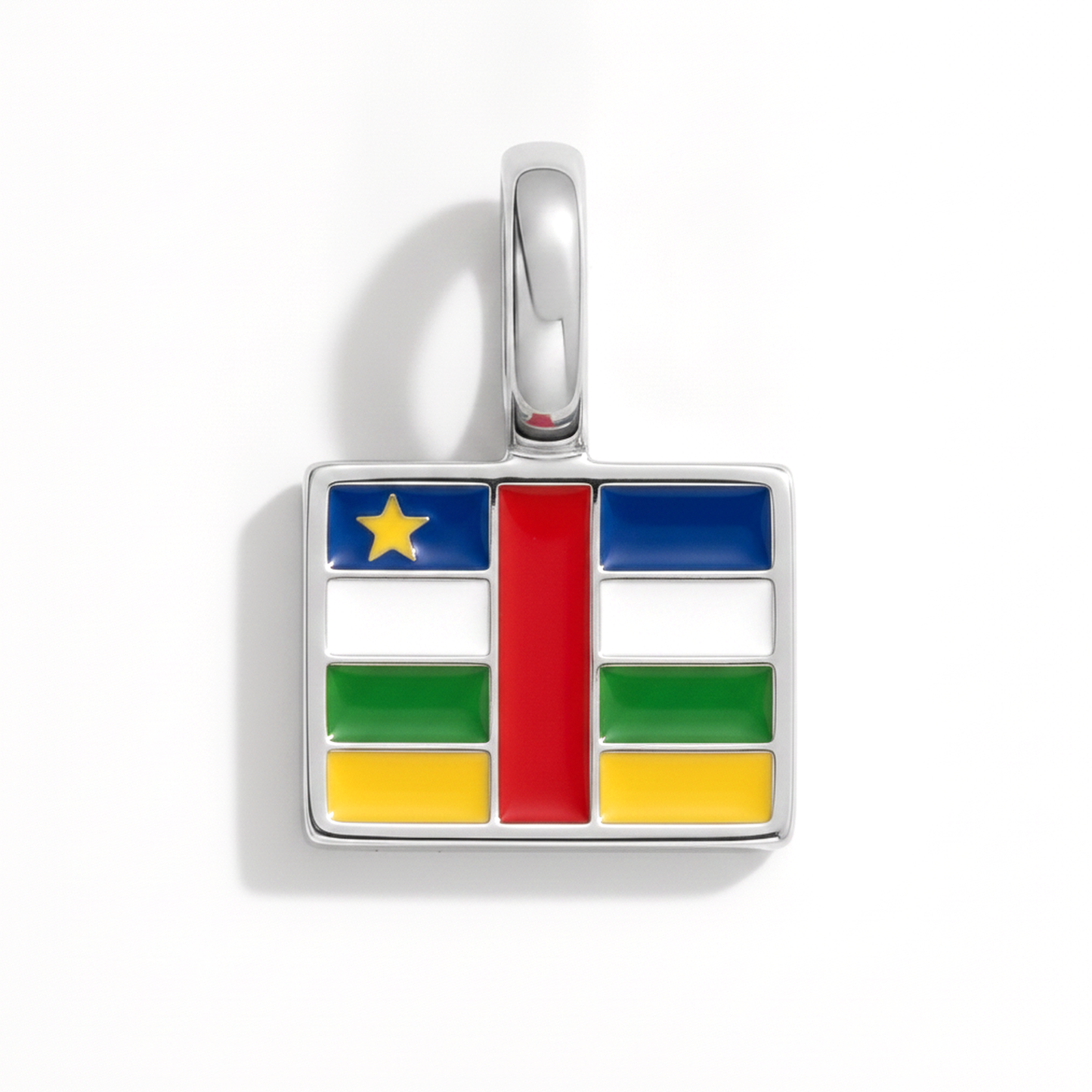 Charm centralafricanrepublic – square silver