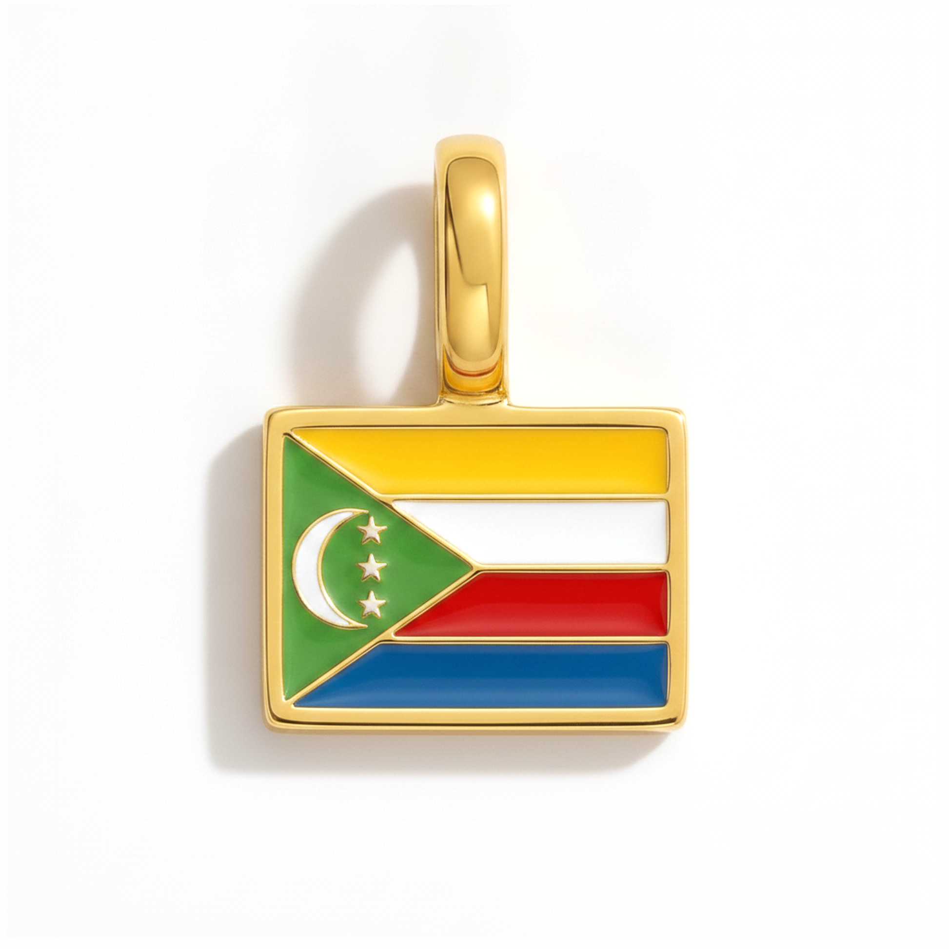 Charm comoros – square gold
