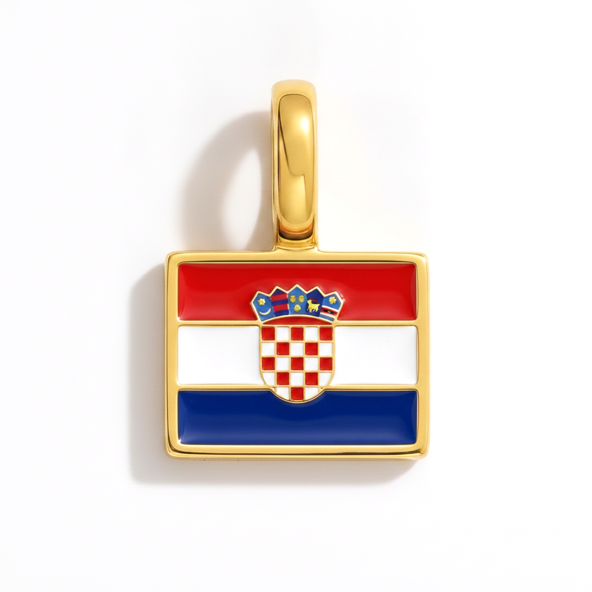 Charm croatia – square gold
