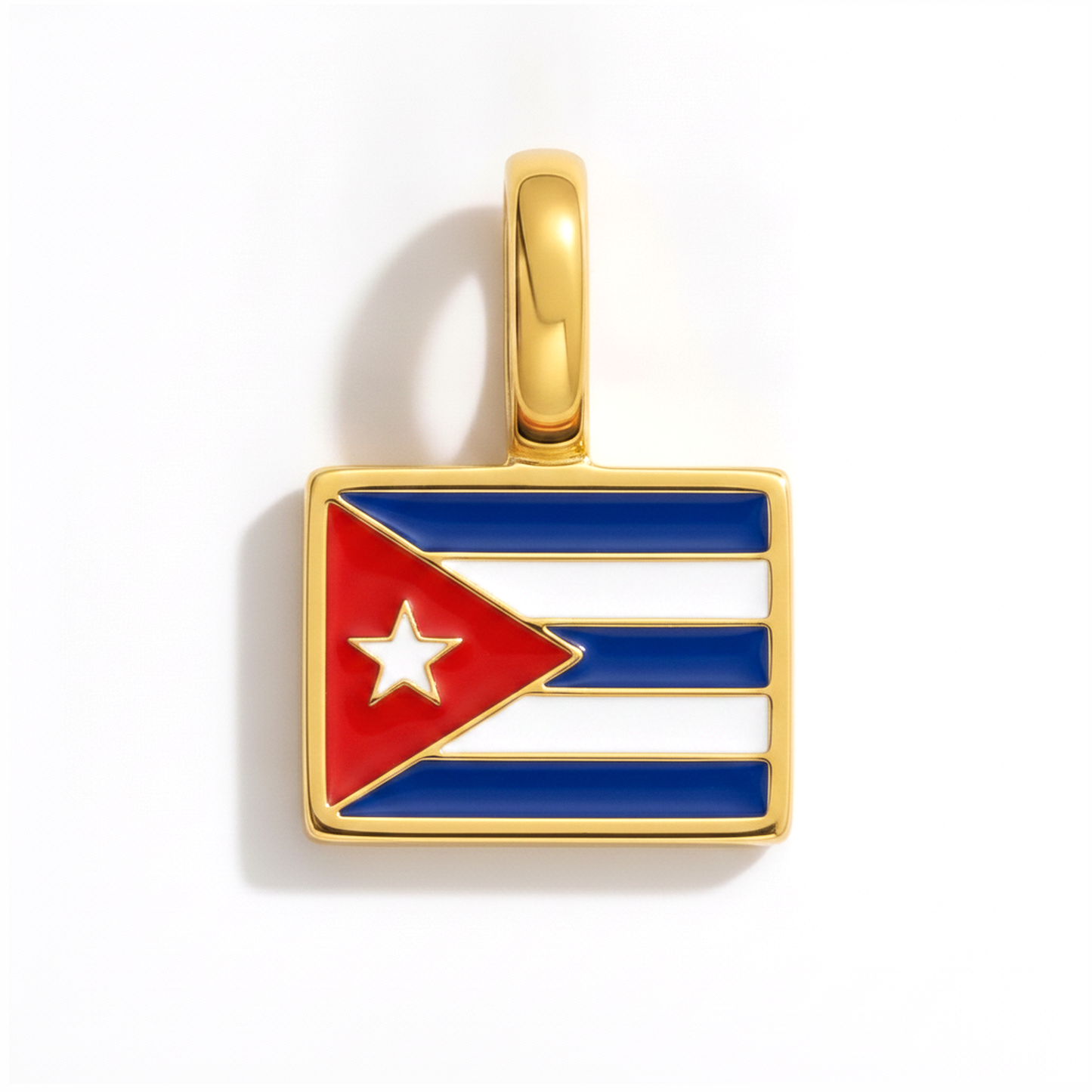 Charm cuba – square gold