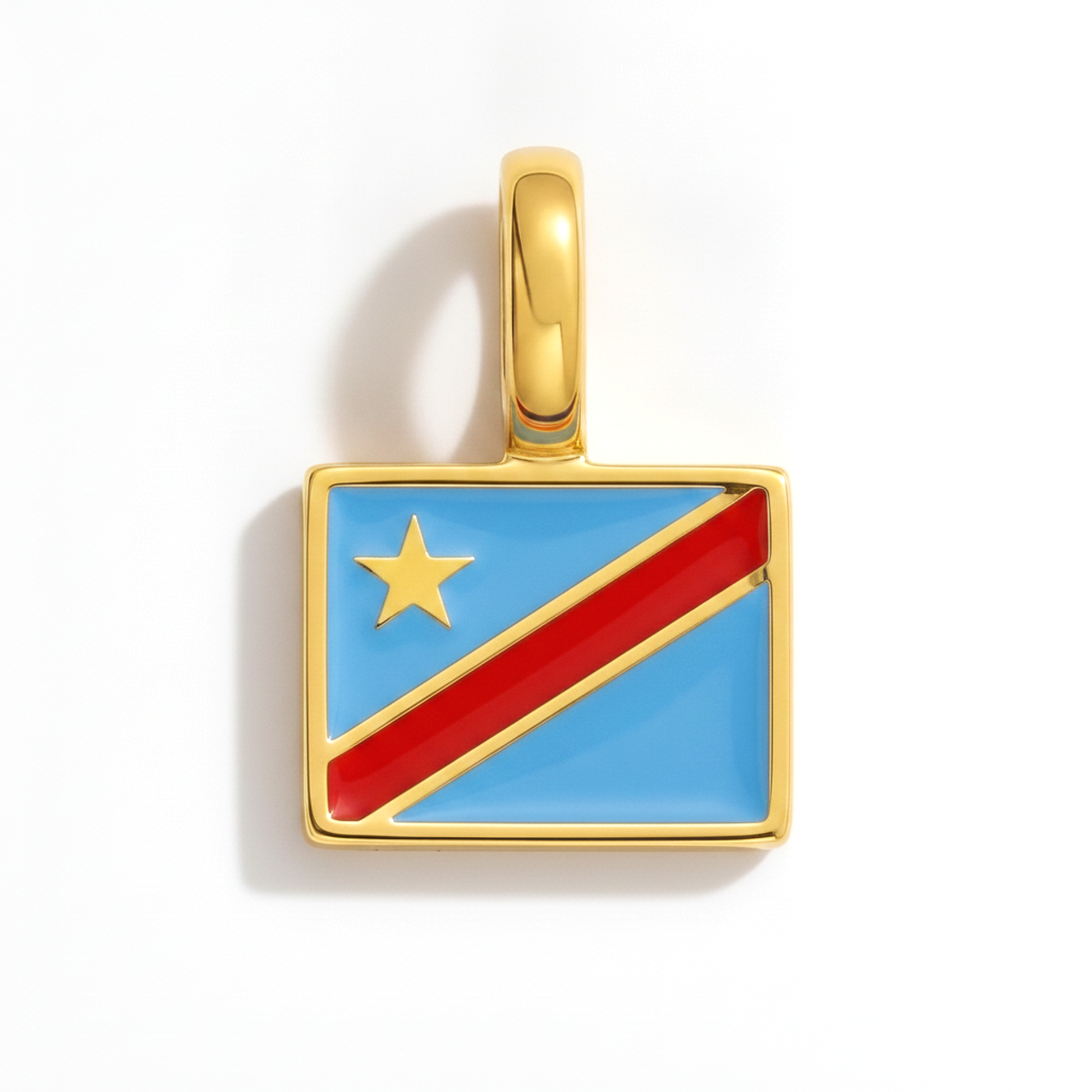 Charm democraticrepublicofthecongo – square gold