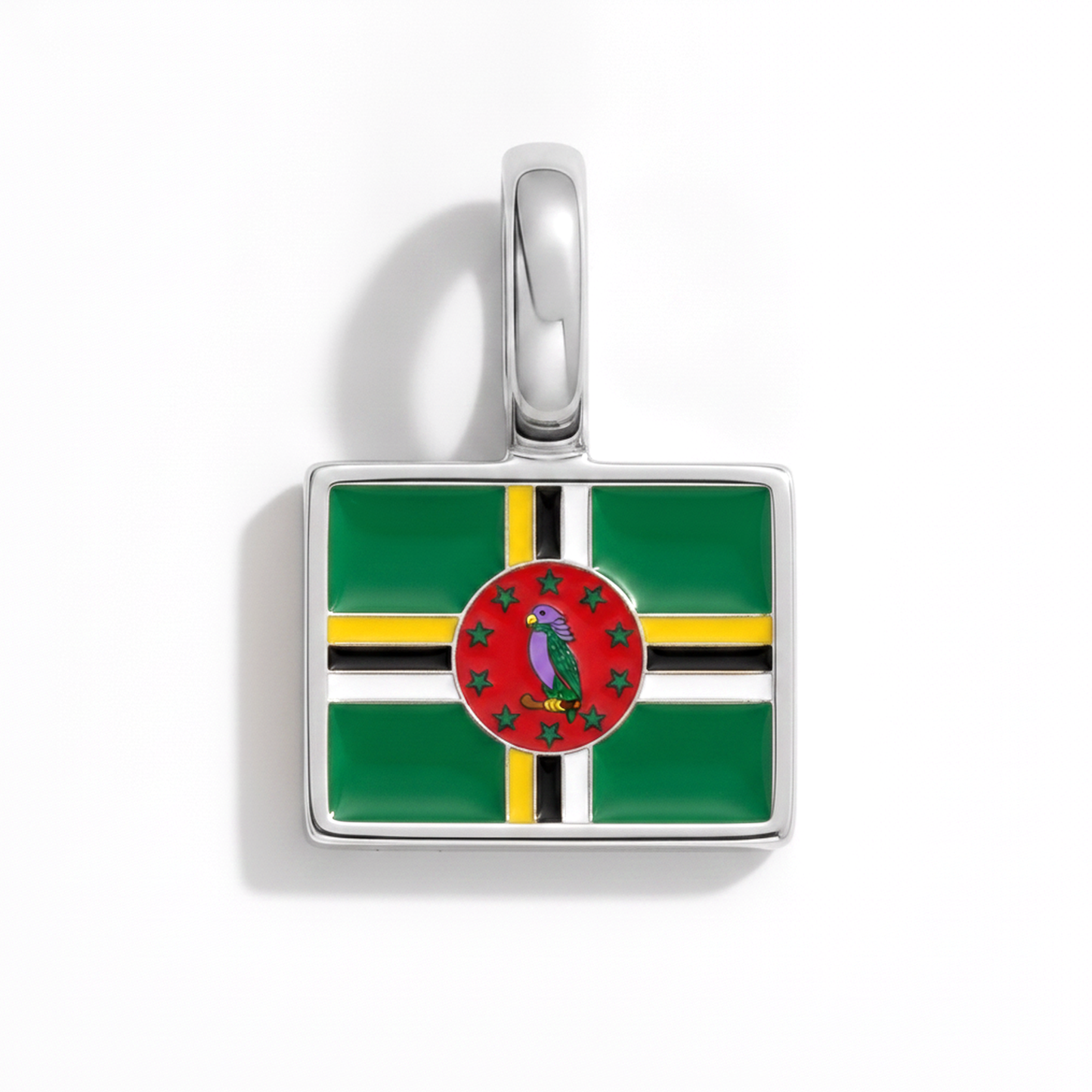 Charm dominica – square silver