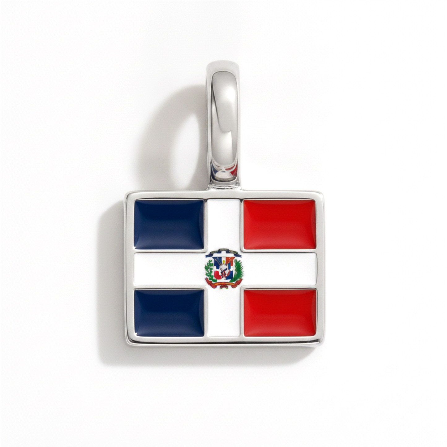 Charm dominicanrepublic – square silver