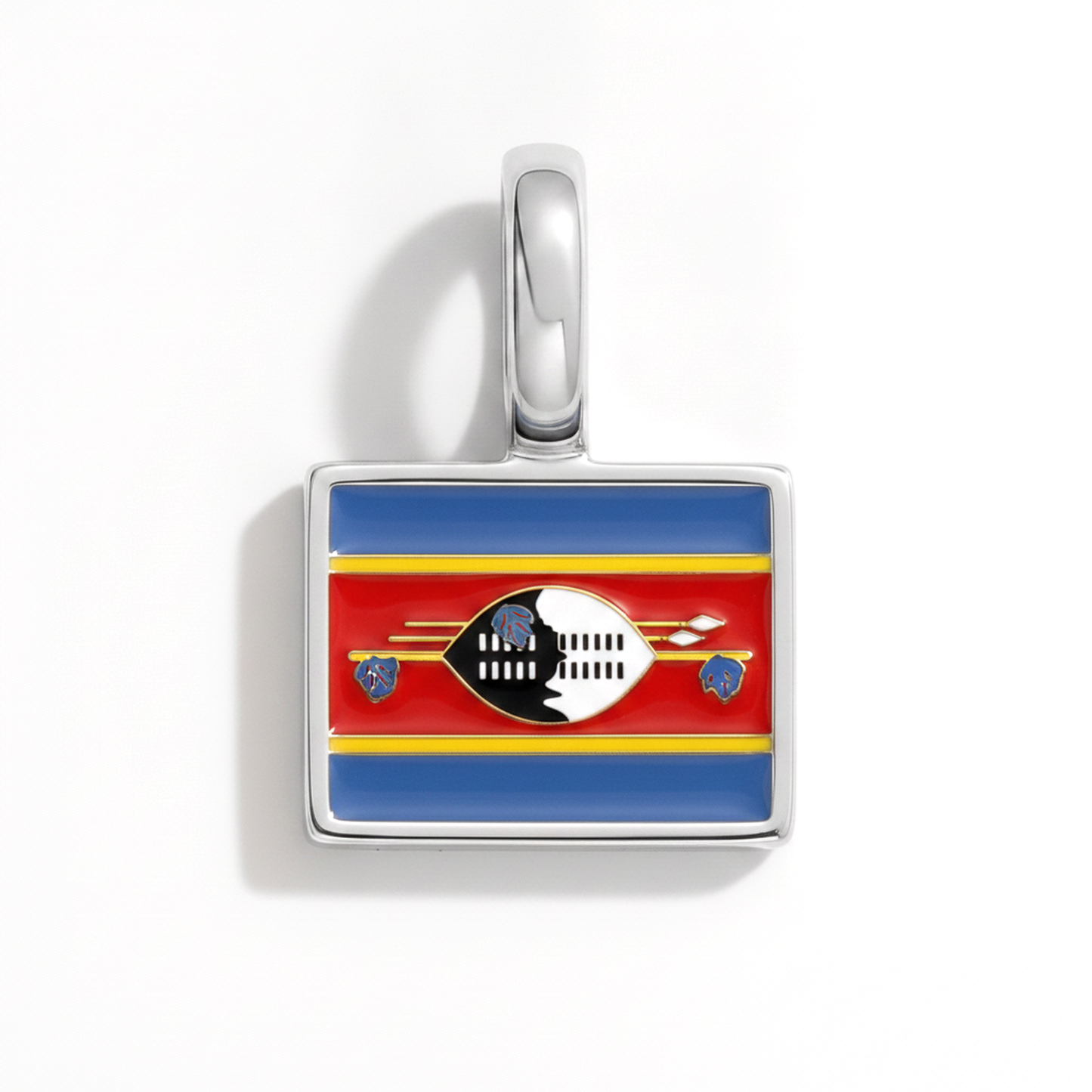 Charm eswatini – square silver