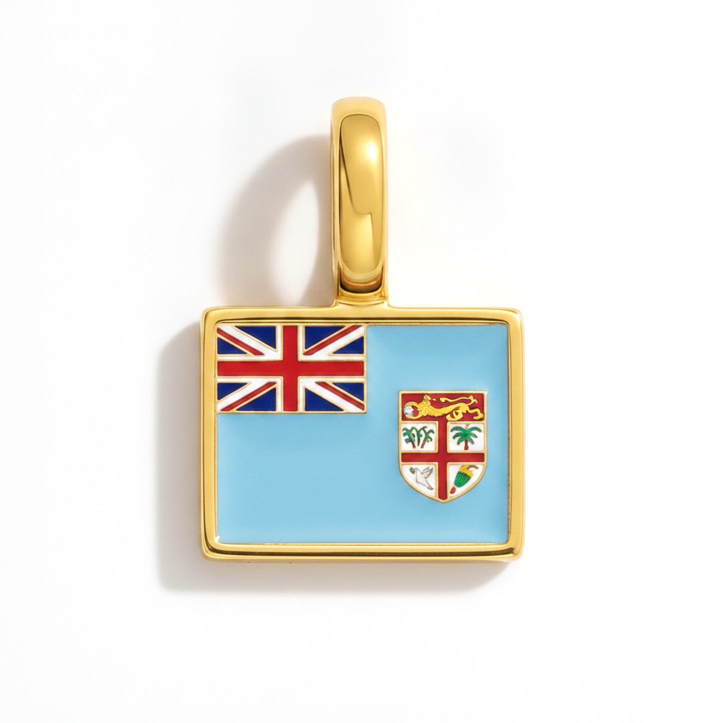 Charm fiji – square gold