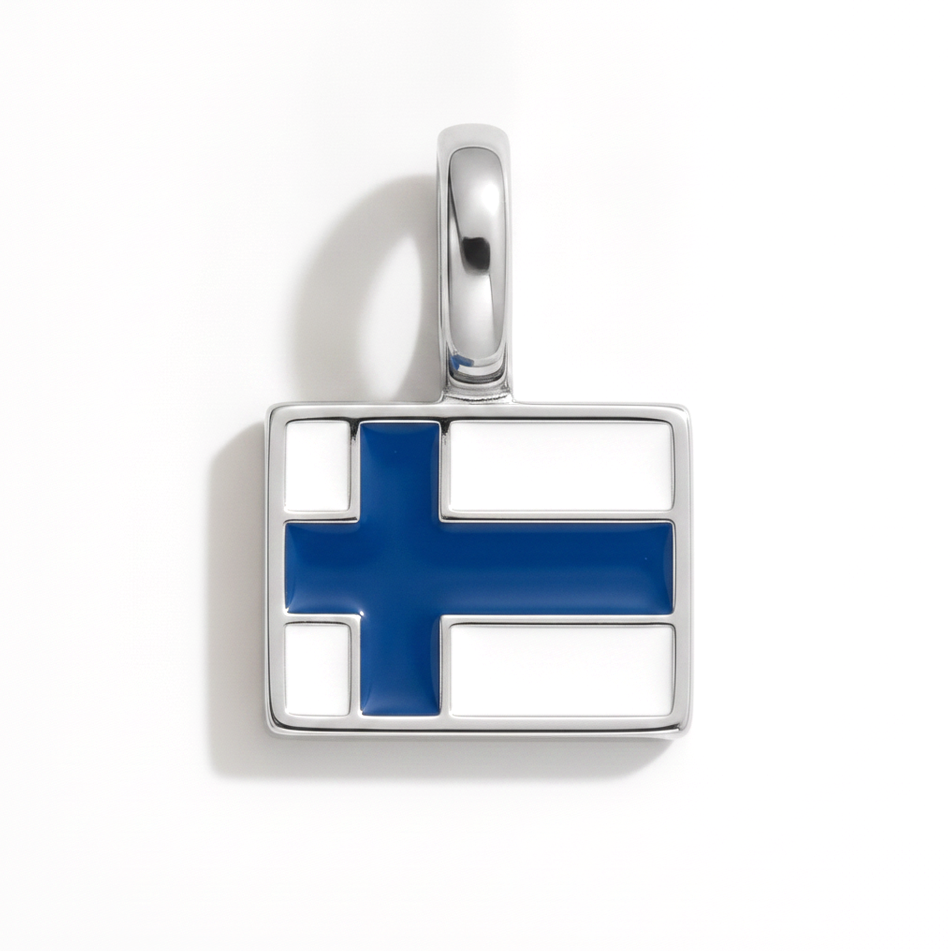 Charm finland – square silver