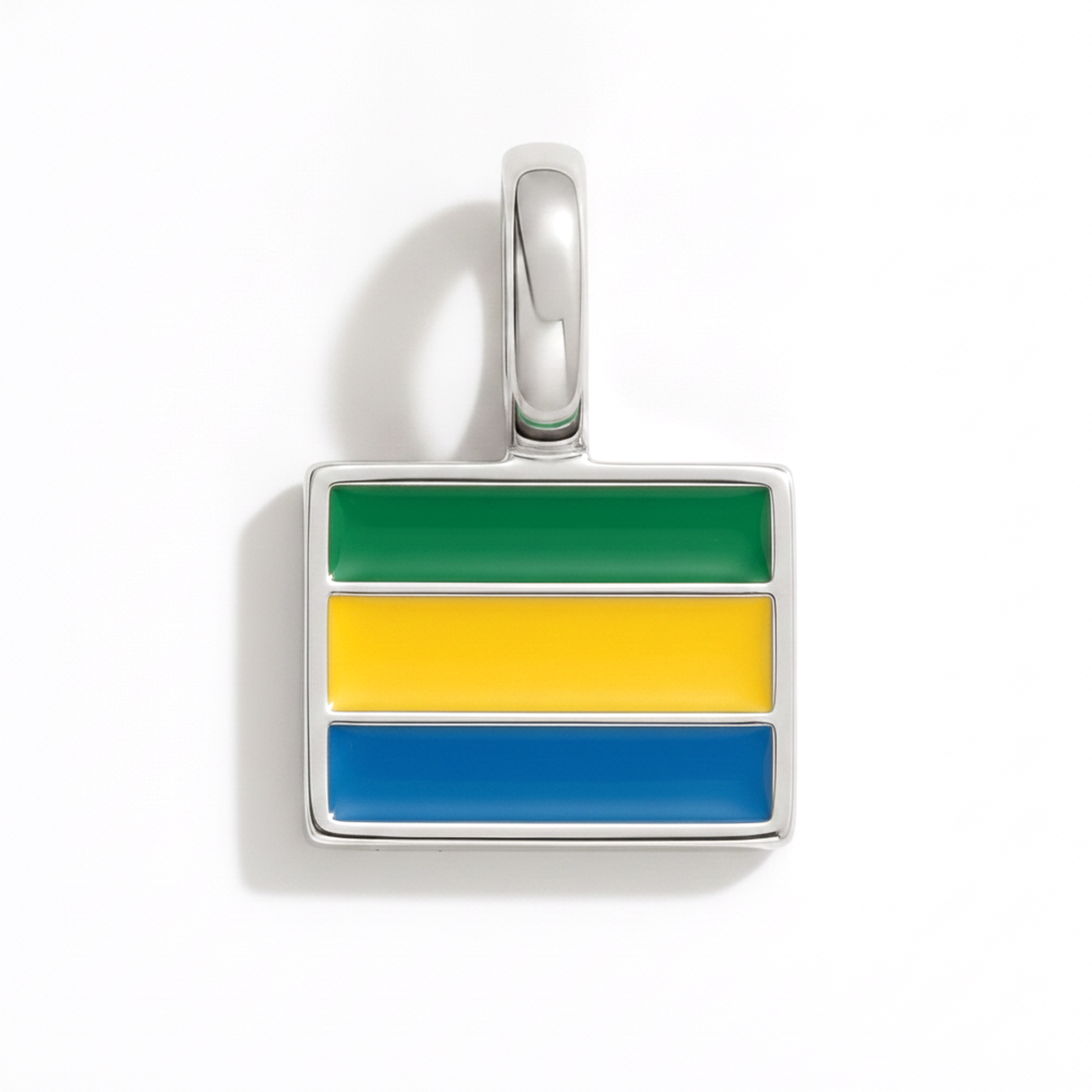 Charm gabon – square silver