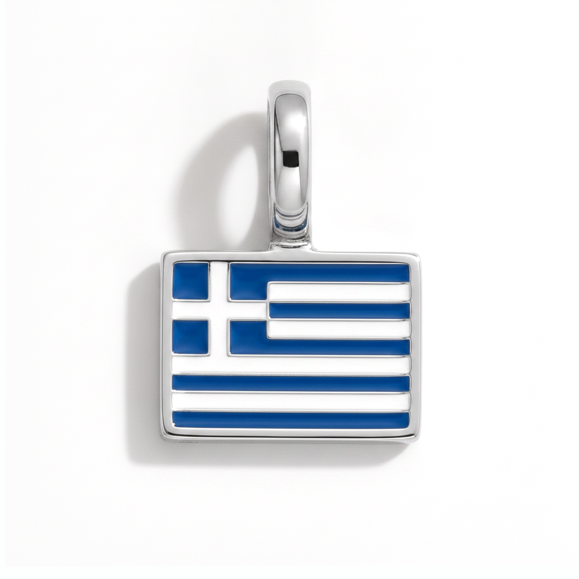 Charm greece – square silver