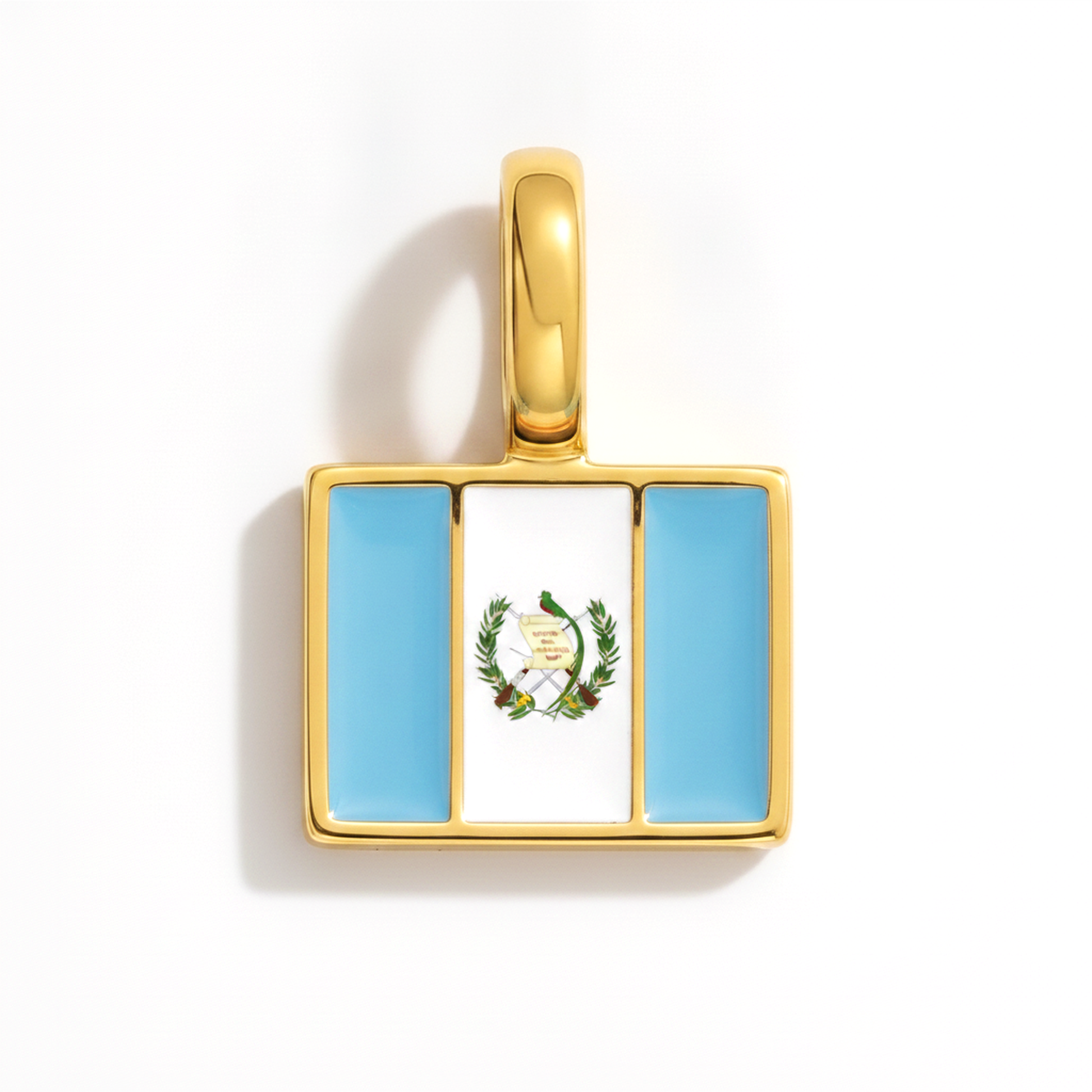 Charm guatemala – square gold