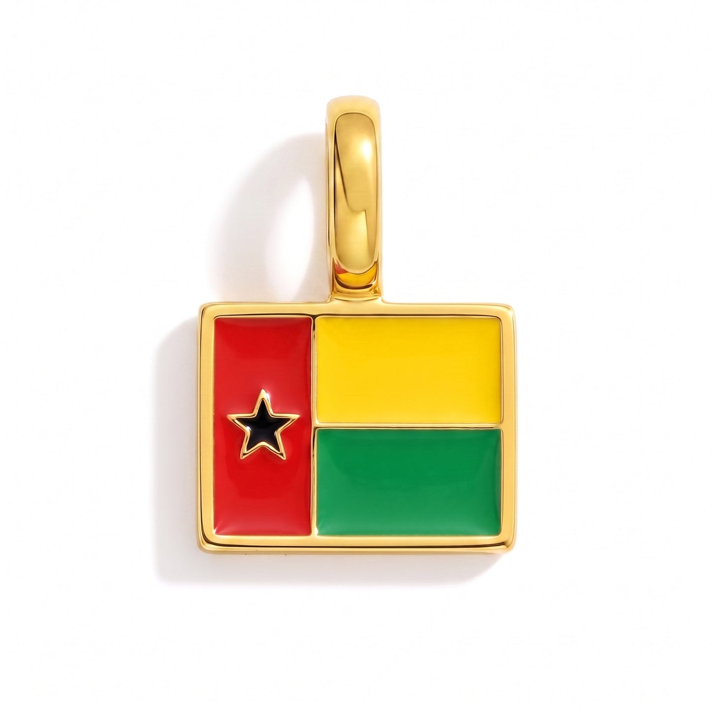 Charm guineabissau – square gold