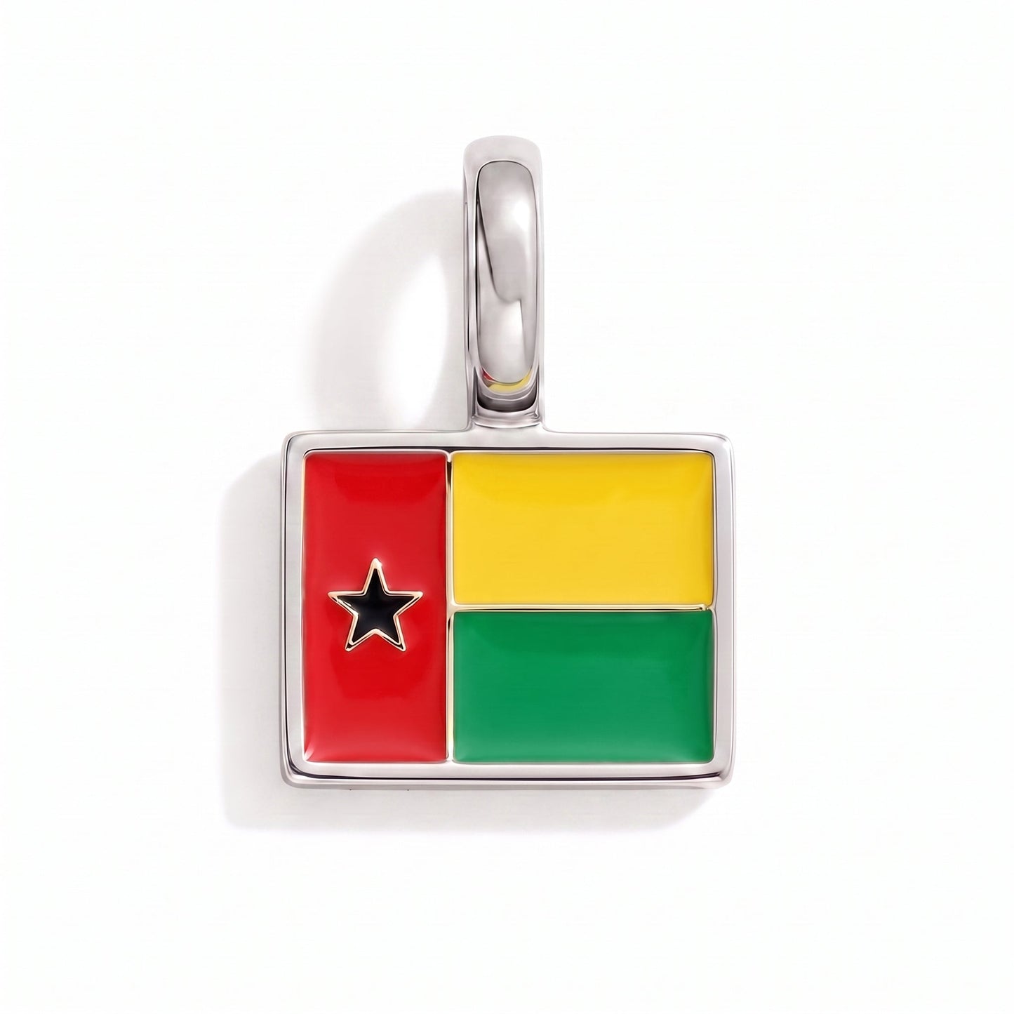 Charm guineabissau – square silver