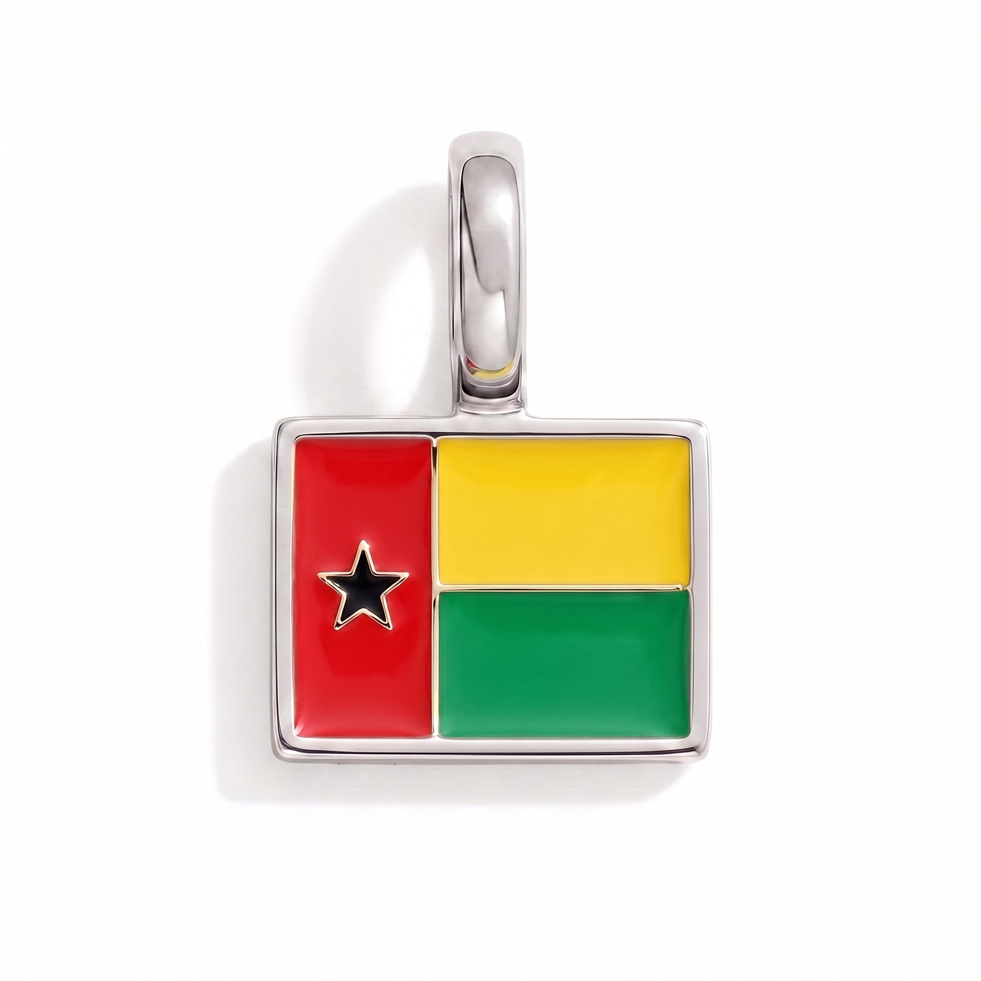 Charm guineabissau – square silver