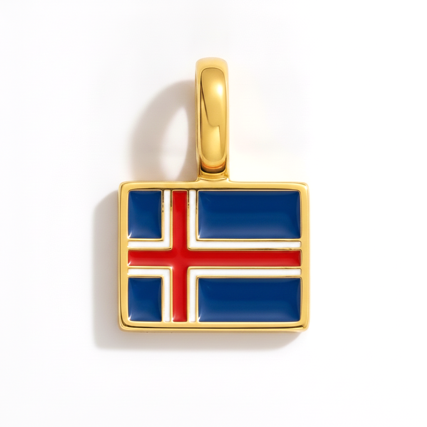 Charm iceland – square gold