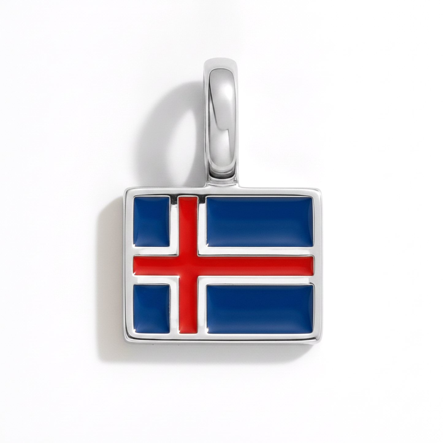 Charm iceland – square silver