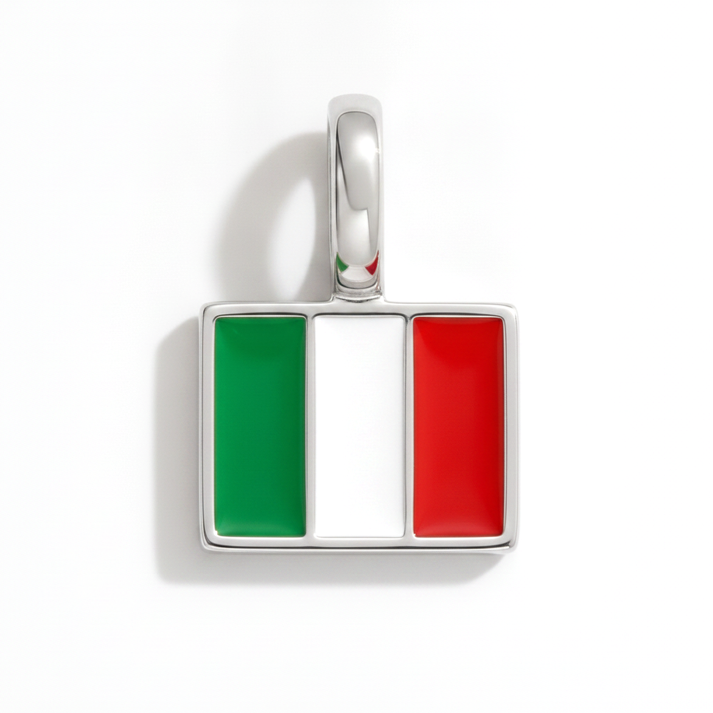 Charm italy – square silver